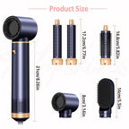 Kit de secador de pelo UKLISS 5 en 1, 1000W, con difusor, rizador automático, alisado y peinado, secador de pelo para baño, cepillo térmico de aire desmontable, rizador de aire, envolvente para rizar, herramienta de alisado de cabello, regalo de San Valen