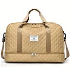 Bolso de Fitness Moda Exterior Corto Bolso de Viaje para Mujer Bolso de Equipaje Plegable de Ocio y Moda de Gran Capacidad para Viajes de Negocios Portátil
