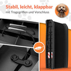 CADOCA® Rampa para Perros Coche Maleteros Escalones Plegable Capacidad 90 KG Compacta 156x40cm Ligera Antideslizante
