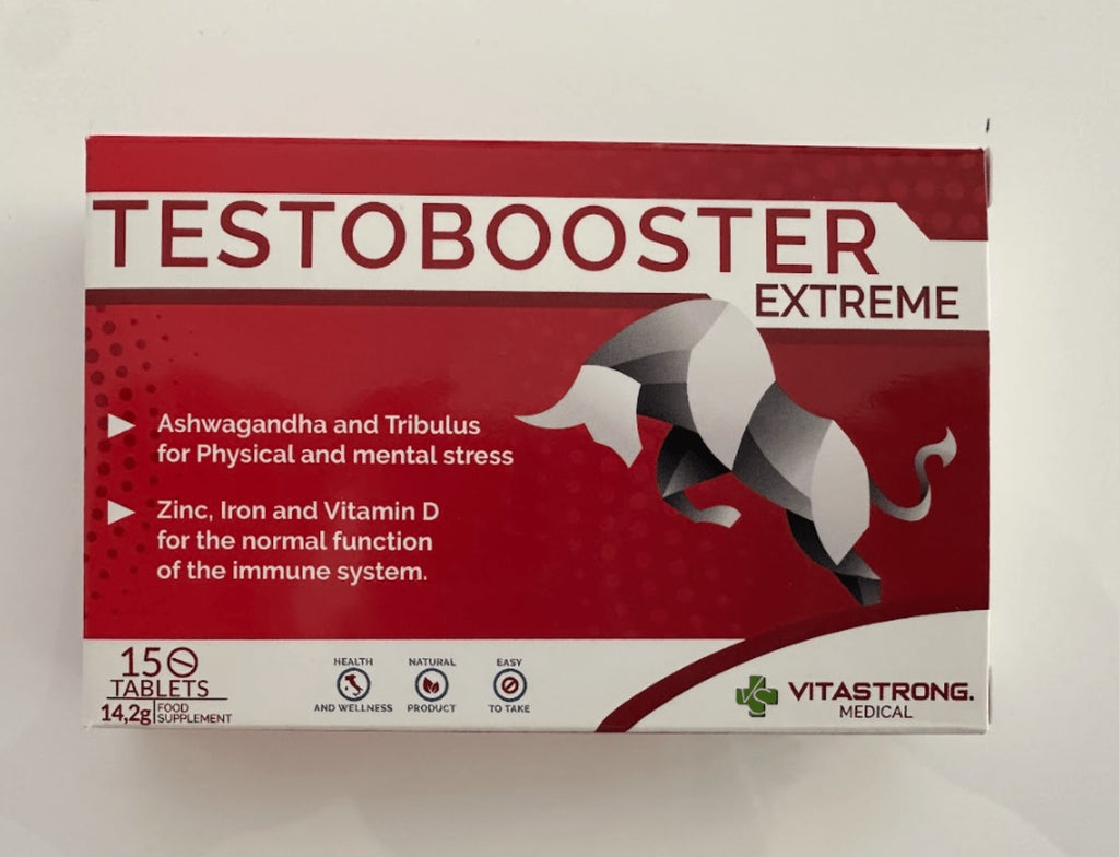 Suplemento alimenticio Vitastrong para hombres, fórmula con vitaminas, minerales y extractos de plantas, embalaje compacto y portátil