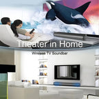 Barra de sonido para TV para cine en casa juegos y música | Inalámbrico y Control Remoto