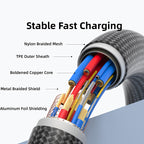 Cables USB-C de carga rápida 240W para móvil tableta y portátil | 240W