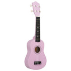 Set de Ukulele Soprano de Tilo con Bolsa y 2 Púas Escala para Instrumento Cuerda Instrumento Guitarra Hawaiana Uke Rosa 53.34 cm