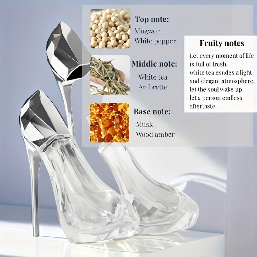 Perfume para Mujer en Botella de Tacón Elegante - Fragancia Floral, Concentración Duradera 3-5%, Libre de Formaldehído, Regalo de Cumpleaños/Valentín, Noche Romántica y Fiesta, Diseño Chic, Aroma Femenino, Alta Calidad, Eventos Especiales