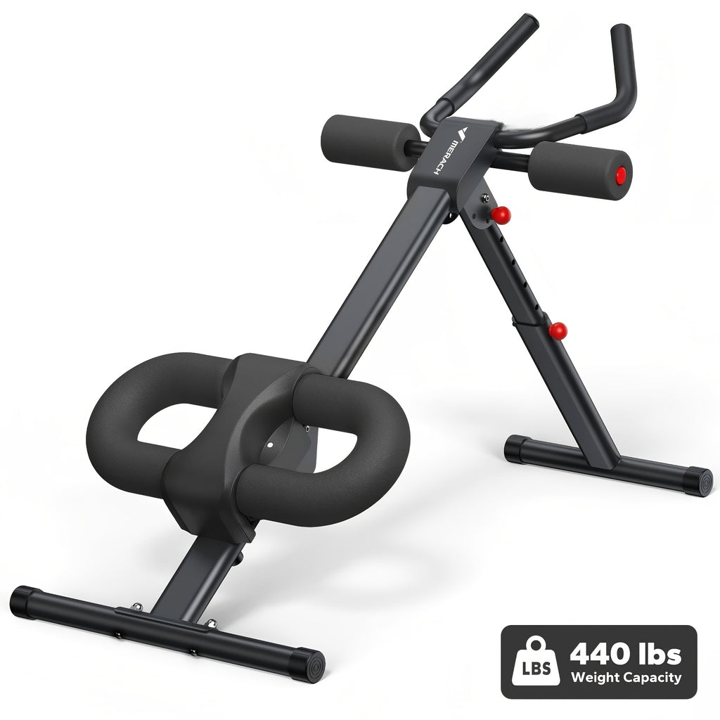 Máquina de entrenamiento abdominal, equipo para ejercicios de core, entrenador ajustable para uso en gimnasio en casa, entrenador de abdominales plegable, máquina de ejercicio que apunta a abdominales, brazos, piernas y glúteos, entrenador de core y abdom