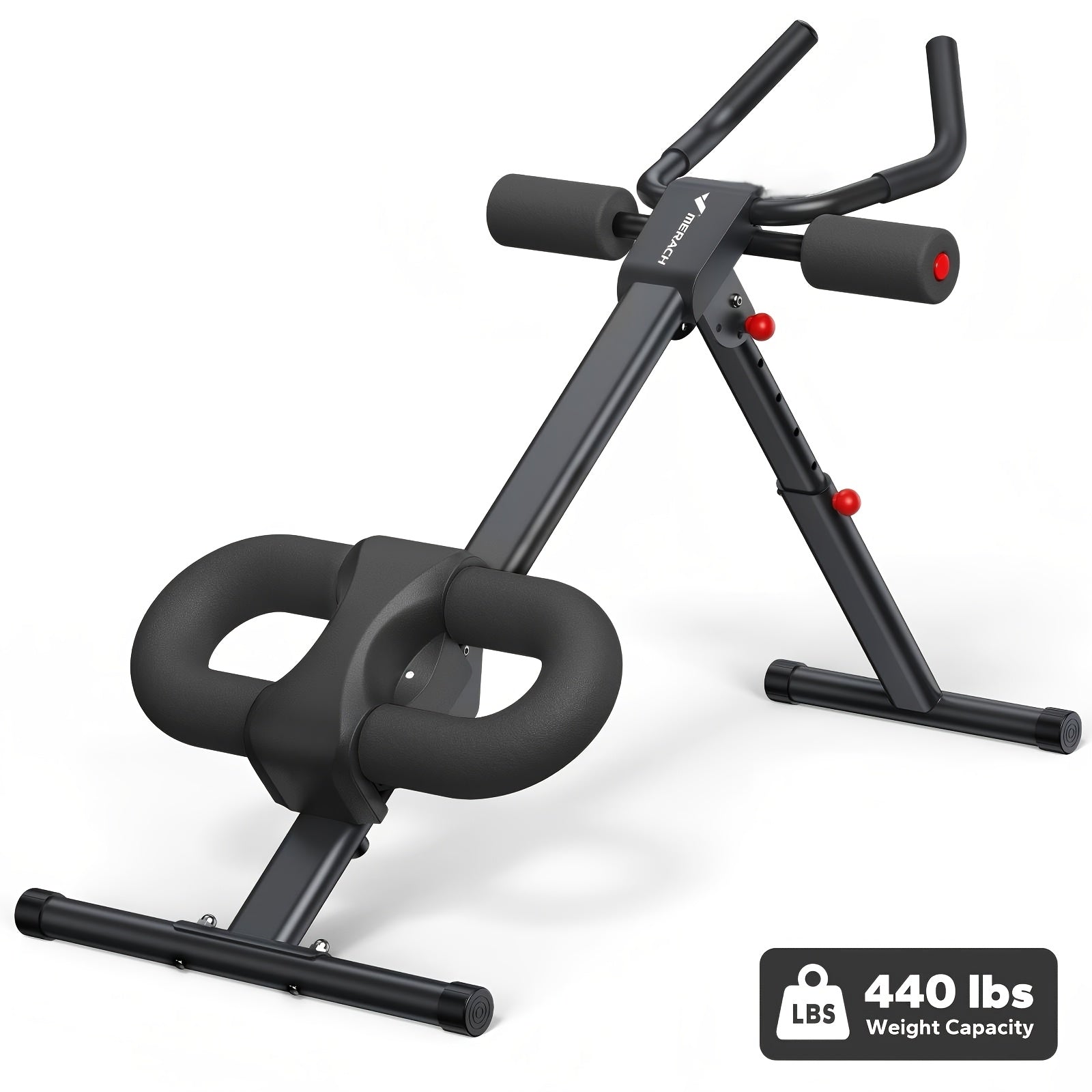 Máquina de entrenamiento abdominal, equipo para ejercicios de core, entrenador ajustable para uso en gimnasio en casa, entrenador de abdominales plegable, máquina de ejercicio que apunta a abdominales, brazos, piernas y glúteos, entrenador de core y abdom
