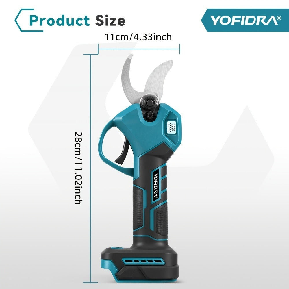 Tijeras de podar eléctricas inalámbricas con motor sin escobillas, máquina de podar eléctrica inalámbrica adecuada para podar, jardinería, árboles frutales y viñedos