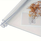 1pc Mantel de PVC Alta Calidad, 2mm Transparente Resistente al Calor Lavable para Mesa Rectangular, Cocina y Exteriores - Duradero y Fácil de Limpiar, Cubierta Moderna para Mesa de Comedor