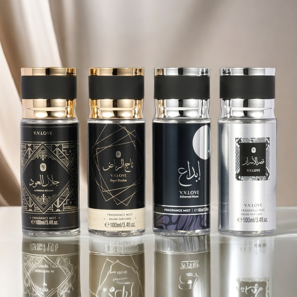 [Set de Perfume en Spray para Hombres] 100ml 4 botellas, aroma picante y amaderado oriental con notas frutales cítricas e intensa, ideal para uso diario o citas románticas, ¡perfecto como regalo festivo!