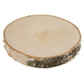Lámina de Madera de Abedul 17–20 cm con Corteza Natural Redonda | Cortada a Mano, Cruda, Pulida, Producción de Poli | Perfecta para Decoraciones DIY, Adornos, Portavelas, Decoupage, Pirograbado, Transferencia de Fotos, Bodas Boho | Estructura de Veta Únic