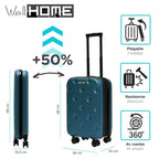 Maleta de Cabina Plegable Ultrafina 18" y 20" | Grosor Reducible | ABS Ligero y Resistente | Mango Telescópico + Ruedas | Varios Colores