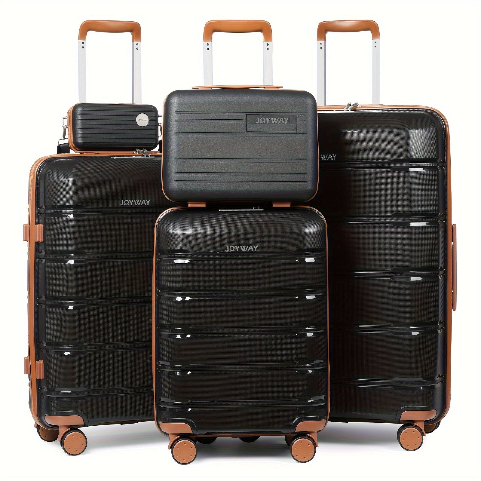 Juego de equipaje de viaje Joyway, 20 pulgadas, 24 pulgadas, 28 pulgadas, juego de equipaje de mano, con ruedas giratorias, bolsa de viaje y neceser