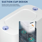 1 pieza de cubo de basura de 10 litros con sensor de movimiento y 30 bolsas para baño, papelera automática con tapa, cubo de basura delgado, cubo de basura sin contacto, pequeño cubo de basura para baño, dormitorio, oficina, cocina, autocaravana, recargab