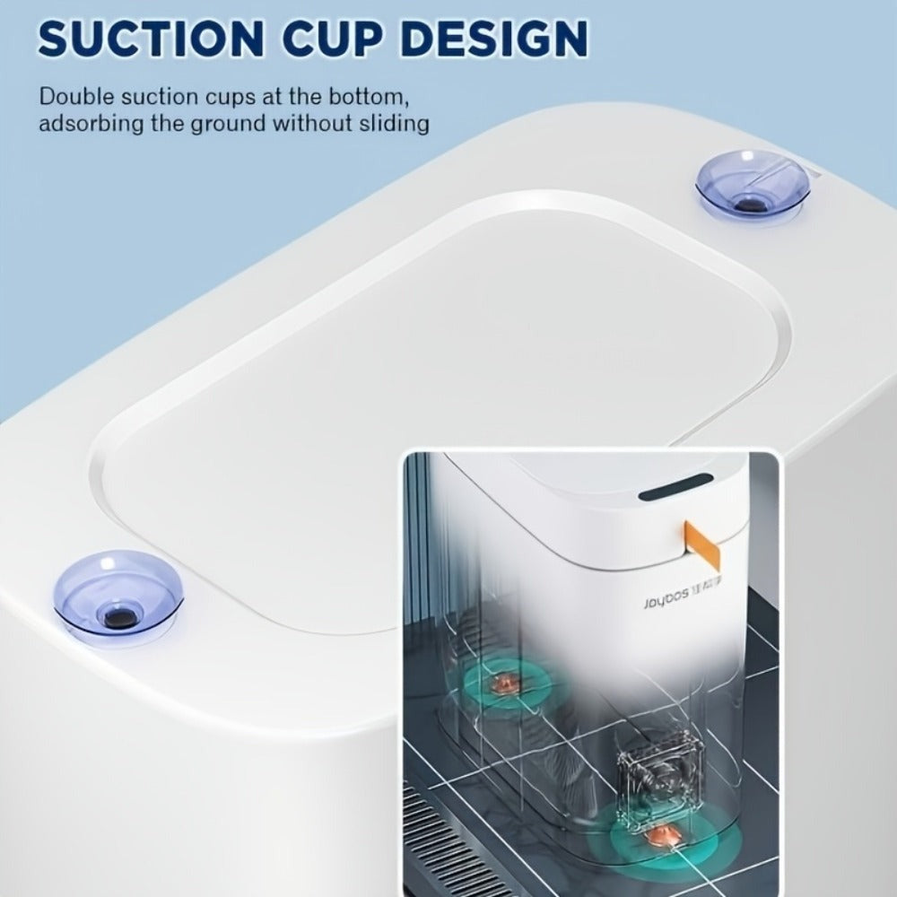 1 pieza de cubo de basura de 10 litros con sensor de movimiento y 30 bolsas para baño, papelera automática con tapa, cubo de basura delgado, cubo de basura sin contacto, pequeño cubo de basura para baño, dormitorio, oficina, cocina, autocaravana, recargab