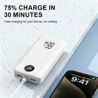 Batería externa | Banco de energía de 50000 mAh, cargador portátil de gran capacidad con carga rápida de 66 W, USB-C/USB-A, compatible con iOS y