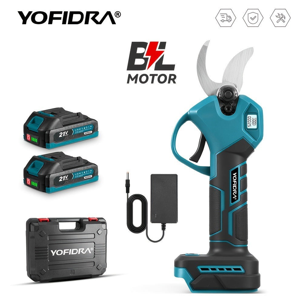 Tijeras de podar eléctricas inalámbricas con motor sin escobillas, máquina de podar eléctrica inalámbrica adecuada para podar, jardinería, árboles frutales y viñedos