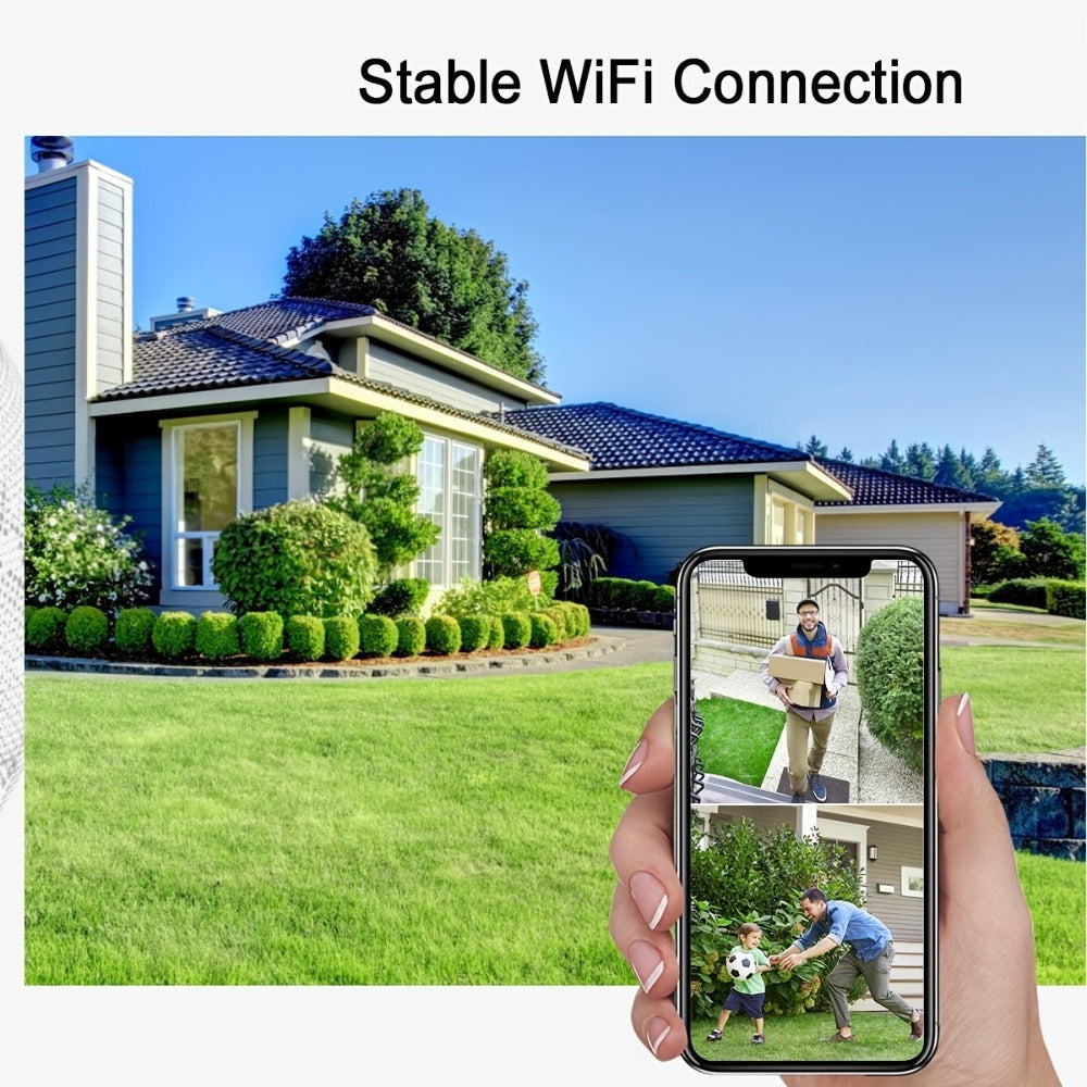 ANRAN Cámaras de Seguridad Solares Inalámbricas para Exteriores, Foco con Alta Luminosidad, Sistema de Energía Solar Integrado, Detección de Movimiento Humano PIR, Funcionalidad Pan-Tilt de 355°, Conectividad de Audio Bidireccional