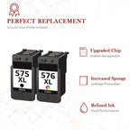 Cartuchos de tinta 575 XL compatibles con impresoras Canon 575 Cartuchos de tinta negra para Canon PIXMA TS3550i TR4750i TR4751i TS3551i