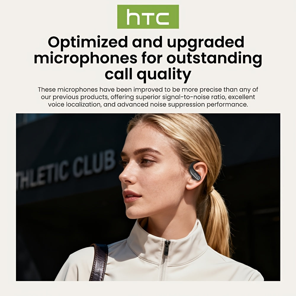 Auriculares Bluetooth | Auriculares inalámbricos de traducción HTC NE61 AI con traductor en tiempo real aptos para 135 idiomas, auriculares