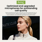 Auriculares Bluetooth | Auriculares inalámbricos de traducción HTC NE61 AI con traductor en tiempo real aptos para 135 idiomas, auriculares