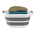 Cesto de ropa sucia plegable de 26L/40L - Cesta de almacenamiento de ropa portátil con asas, Cestos de lavandería