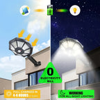 Luz solar exterior | 2/4 piezas Luces de calle solares con sensor de movimiento y control remoto, 3 modos de iluminación, luces solares de