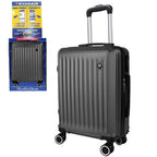 Maleta De Cabina Exclusiva Para Vuelos Europeos, Ideal Para Vacaciones De Verano Y Viajes A La Playa. Dimensiones Precisas De 55×40×20 Cm, Diseño Rígido Resistente Con 4 Ruedas Giratorias 360°, Tirador Telescópico Suave Y Cerradura De Seguridad. Ligera Y