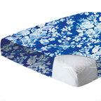 Funda de colchón totalmente cubierta con cierre de cremallera. Fácil de colocar, duradero, suave y cómodo 100% poliéster. Impreso en azul