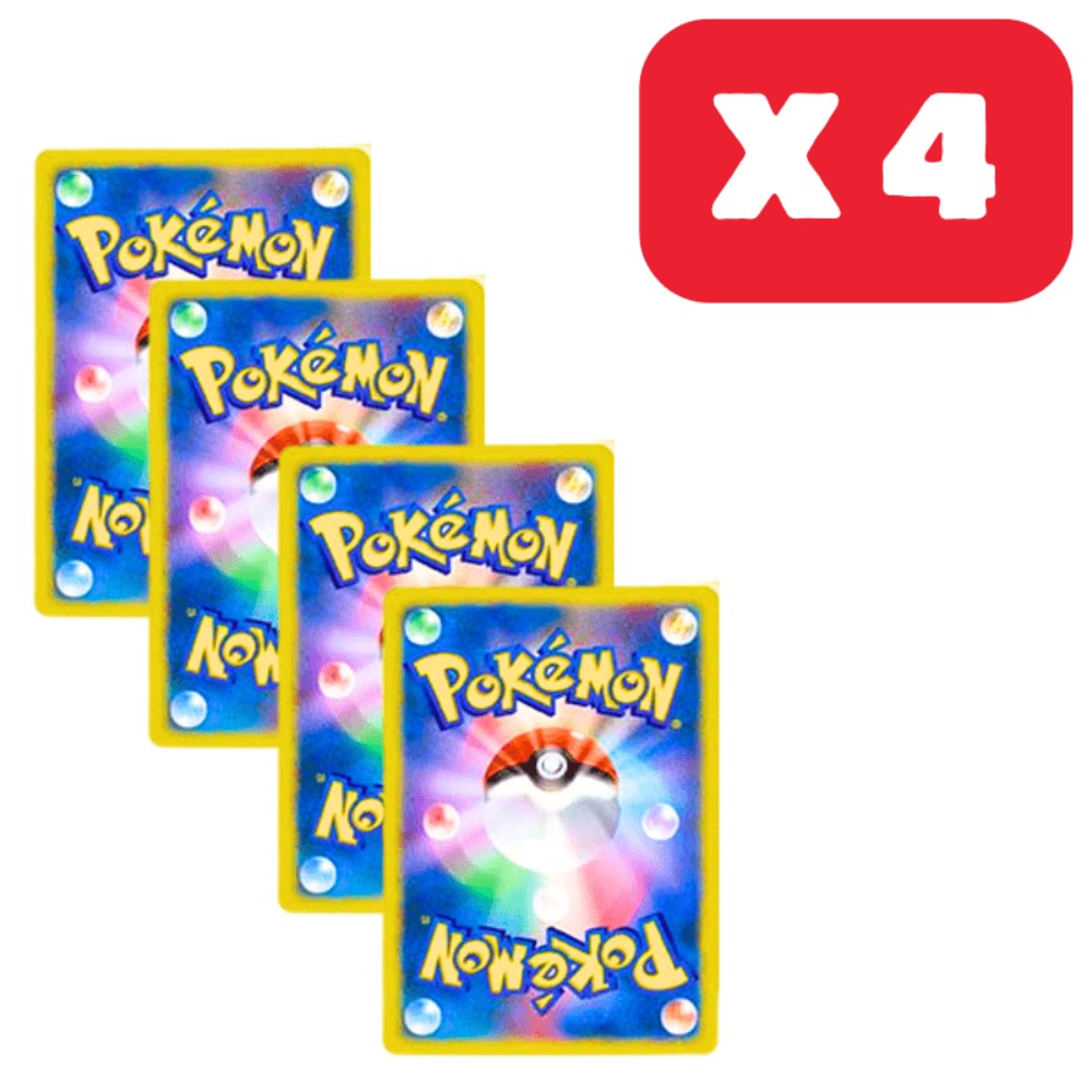4 Cartas Pokémon EX – Juego de 4 Cartas EX Oficiales Japonesas, Raras o Brillantes
