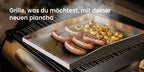 Plancha de Acero Inoxidable para Parrilla, Plancha Sólida de 4 mm con 2 Espátulas y Cepillo, ¡Perfecta para Parrillas de Gas/Carbón, Ideal para BBQ, Panqueques y Más!