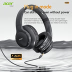Auriculares Bluetooth | Auriculares inalámbricos supraaurales Acer Ohr559, sonido estéreo de alta fidelidad de baja frecuencia, reducción de