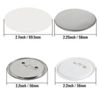 VEVOR 2,25" 58 mm Suministros de partes de medallón para máquina de fabricación de botones 500 juegos (máquina no incluida)