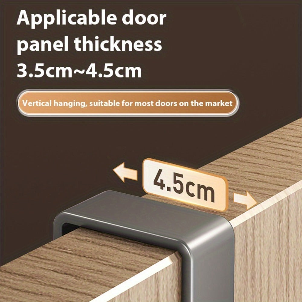 1 estante de almacenamiento para colgar sobre la puerta, fácil de instalar, sin necesidad de taladrar, estilo contemporáneo, extremo pintado, organizador de almacenamiento que ahorra espacio, adecuado para dormitorio, baño y cocina