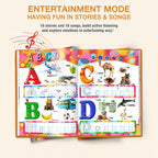 Audiolibros interactivos en inglés con números y letras, libros de aprendizaje, regalos de cumpleaños, autismo