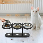 Comedero para mascotas ajustable | Alimentación diaria en casa