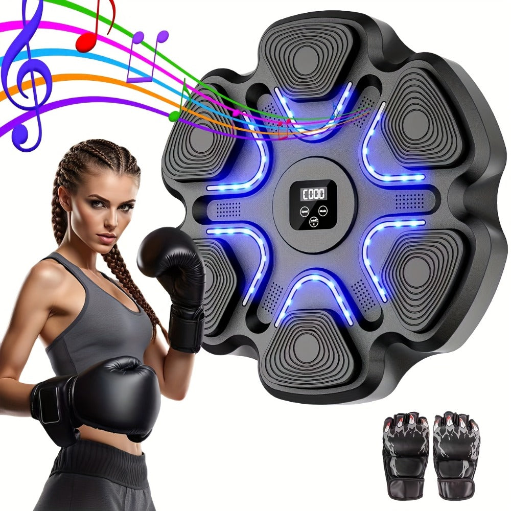 Máquina de boxeo de pared con música y guantes, con tecnología inteligente y nueve modos de velocidad para un entrenamiento