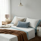 Juego de cama de 3/4 piezas apto para todas las estaciones, que incluye una sábana, una sábana ajustable y fundas de almohada. Medidas: 90 cm, 105 cm, 135 cm, 150 cm y 180 cm