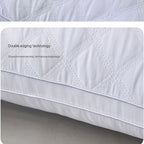 Juego de 2 almohadas de cama de calidad hotelera – Almohadas de apoyo suaves y respetuosas con la piel con alta resiliencia, comodidad transpirable para quienes duermen de lado, boca arriba y boca abajo, almohadas de cama para toda estación, acogedor rega