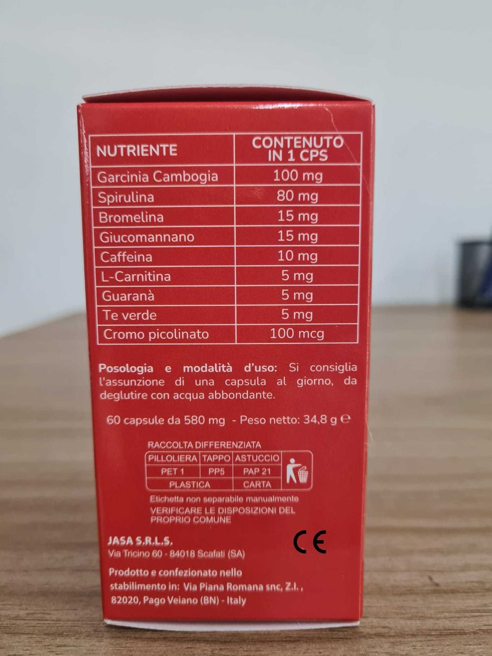 Integrador Natural para Hombre y Mujer 60 Cápsulas Hecho en Italia - Envío Rápido desde Almacén Local