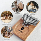 Semillas Kalimba 41 Teclas, Piano de Pulgar Avanzado C- Afinado, Cromático - Piano de Pulgar de Capas de Dedos, Caja de Resonancia de Madera Maciza, Tono Etéreo con Resonancia Sostenida, Kalimba Piano de Pulgar para Adultos Principiantes