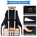 Mochila de Viaje para Cabina de Avion 45x30x20 para Vuelo Barato Equipaje de Mano y Espaciosa con Compartimento para Zapatos y Mochila Antirrobo Multifuncional para Viajes 2210.