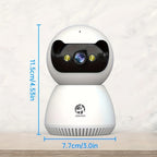 Cámara inteligente PTZ de interior JOOAN, visión nocturna a todo color + seguimiento automático + WiFi de doble banda 5G, alarma de sonido y luz + detección de movimiento + advertencia de voz, almacenamiento en la nube + reproducción de tarjeta, adecuada
