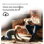 Cámara despertador Wifi 1080P con detección de movimiento, visualización remota y grabación en bucle, incluye tarjeta SD de 16GB, alertas ricas, cámara de vigilancia HD para el hogar, cámara de monitoreo segura adecuada para tu hogar, oficina o mascota