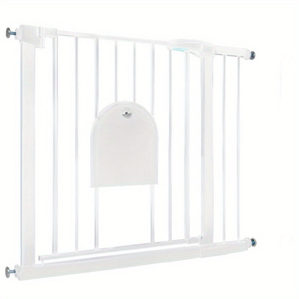Puerta de seguridad para escaleras y puerta para animales, puerta de seguridad N Stop sin taladrar con rejilla de metal