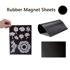Bolsas de almacenamiento para 50/100 sellos y moldes con láminas magnéticas de goma, con una grosor de 0.5 mm. Estos sobres transparentes, que miden 19 x 14 cm, son ideales para organizar artículos hechos a mano y son perfectos para manualidades y artes.