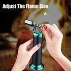 Encendedores recargables | Encendedor de metal (Quemador no incluido), base exquisita de mano pulida, a prueba de viento, recargable, con