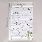 1pc Cortinas Plisadas Sin Taladro Requerido Con Portarrollos de Clip, Cortinas Plisadas de Clip, Cortinas Opacas de Protección Solar con Diseño de Ramas de Árbol, Cortinas para Ventanas y Puertas