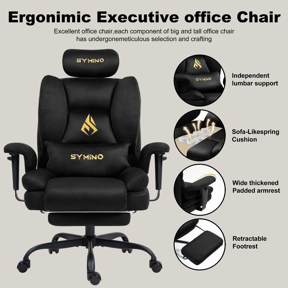 Sillón Sofá para Juegos, Silla de Gamer, Sillón Sofá Ergonómico con Piel Sintética de Pelo Largo