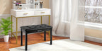 Banqueta para Piano MUSTAR de 74 cm con Almacenamiento - Taburete de Madera Maciza, Tapizado en Piel Sintética Suave y Compartimento Abatible para Teclados Digitales, Decoración del Hogar, Banqueta de Tocador -