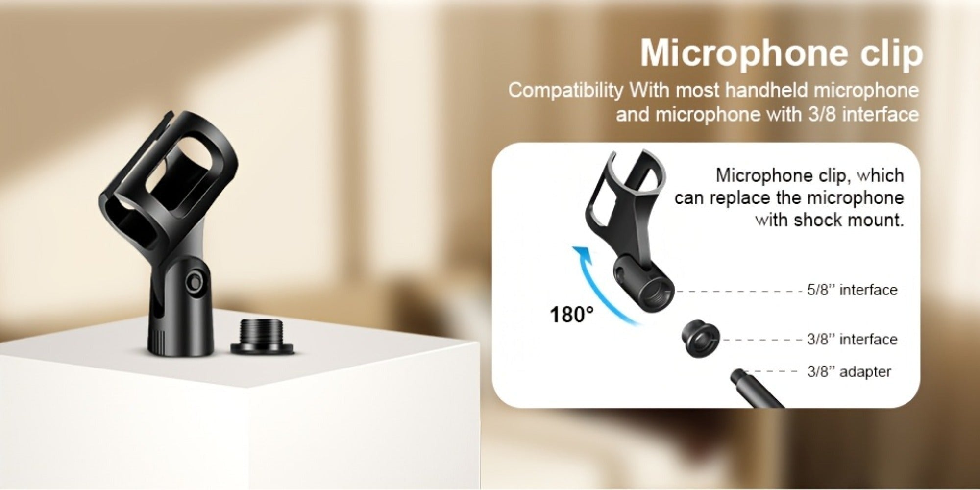 Soporte de Micrófono Profesional Aokeo con Trípode Ajustable, Soporte para Tableta y Bolsa de Transporte - Construcción de Hierro Negro, Conector XLR, Ideal para Actuaciones, Canto y Discursos, Equipo de Audio Profesional | Soporte de Micrófono Ajustable